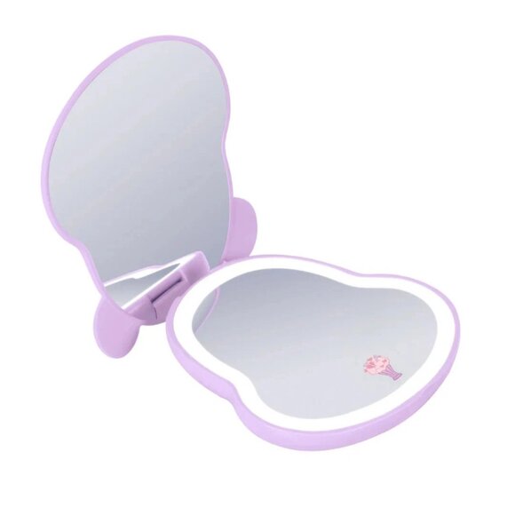 Brand New Care Bears Beary Cute Compact LED Mirror Share Bear Purple - Picture 7 of 9